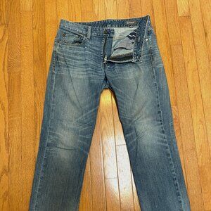 Bonobos Premium Stretch Straight Fit (fit like slim) Jeans | Dirty Wash (32/30)